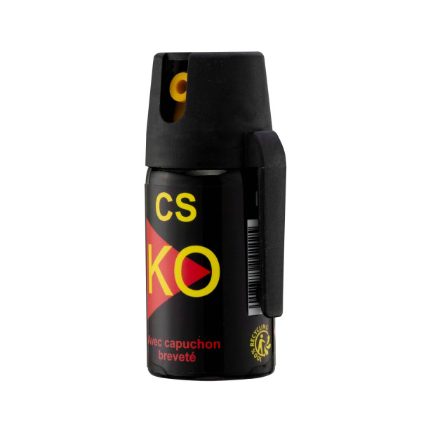 Pepper KO Spray CS Jet 40 ml – Défense lacrymogène précise