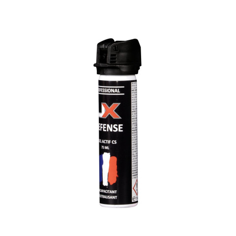 Bombe lacrymogène gel CS UX 75 ml à capot clapet