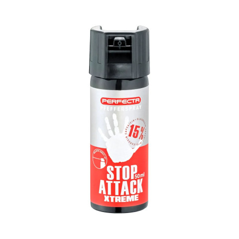 Bombe de défense gel poivré Perfecta Stop Attack Xtreme 50 ml