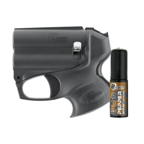 Kit pistolet PGS II Black Prepared 2 Protect avec lampe 200 lumens et bombe au poivre 11 ml