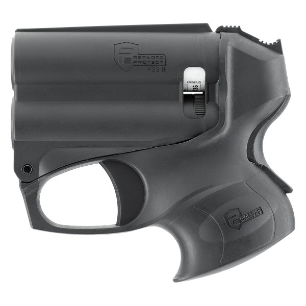 Kit pistolet PGS II Black Prepared 2 Protect avec lampe 200 lumens et bombe au poivre 11 ml