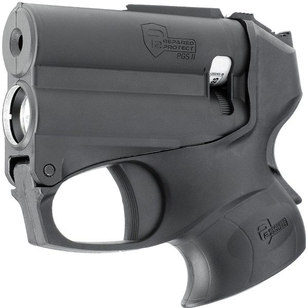 Kit pistolet PGS II Black Prepared 2 Protect avec lampe 200 lumens et bombe au poivre 11 ml