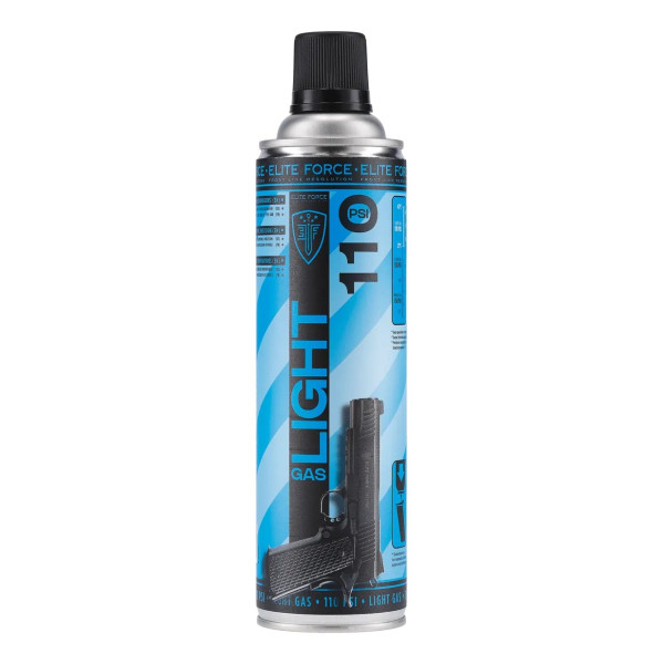 Bombe de gaz Elite Force Light Gas 450 ml 110 PSI pour réplique airsoft