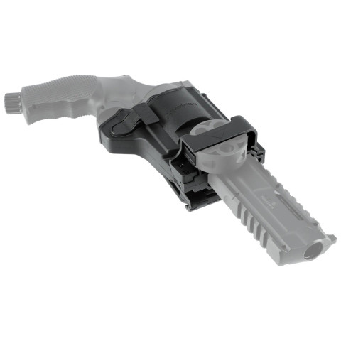 Holster paddle polymère T4E pour révolver TR68 avec rétention bouton et emplacement barillet