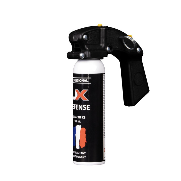 Bombe lacrymogène gel UX Pro 100 ml à poignée standard