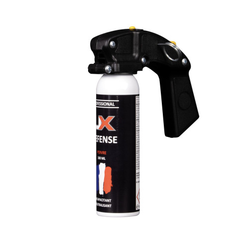 Bombe lacrymogène gel poivre UX Pro 100 ml poignée standard