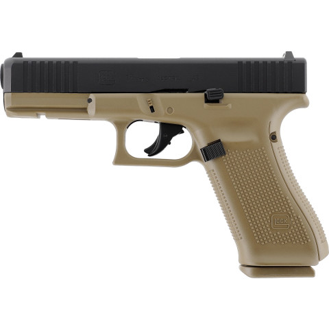 Pistolet paintball Glock 17 Gen5 T4E calibre 43 couleur Coyote French Army