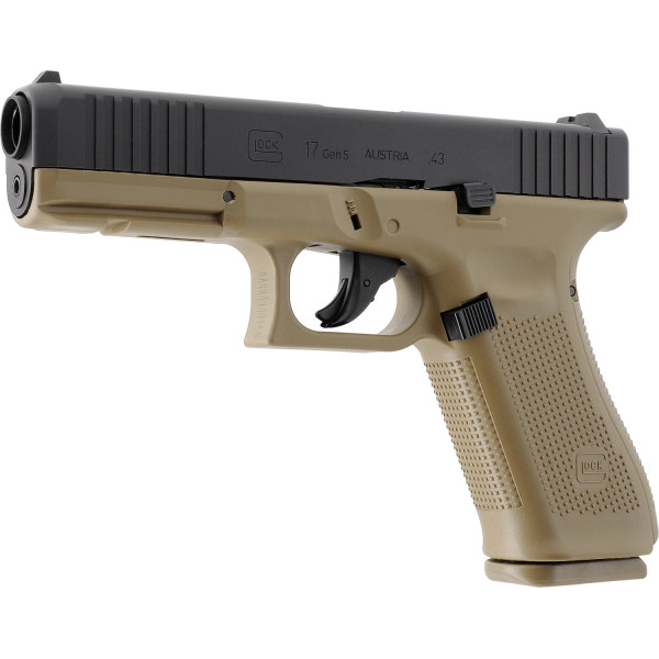 Pistolet paintball Glock 17 Gen5 T4E calibre 43 couleur Coyote French Army